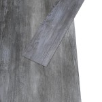 vidaXL Plăci de pardoseală, gri lucios, 5,26 m², 2 mm, PVC