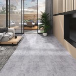 vidaXL Plăci pardoseală autoadezive, gri ciment, 4,46 m², PVC, 3 mm vidaXL Plăci pardoseală autoadezive, gri ciment, 4,46 m², PVC, 3 mm