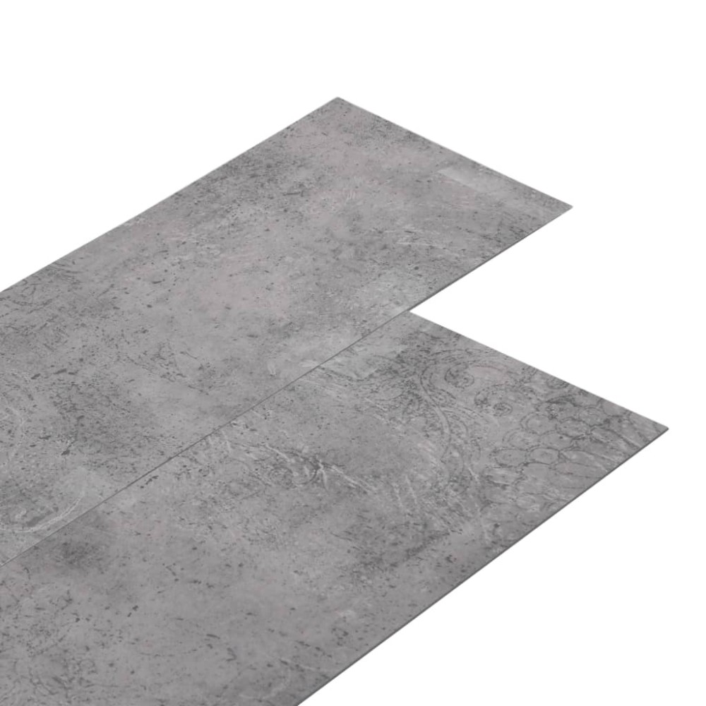 vidaXL Plăci pardoseală autoadezive, maro ciment, 4,46 m², PVC, 3 mm