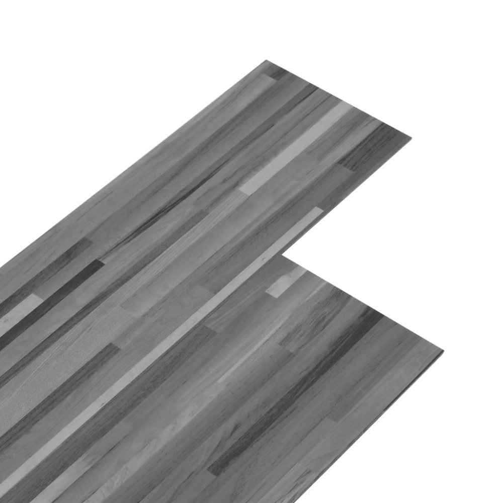 vidaXL Plăci pardoseală autoadezive, gri, 4,46 m², PVC, 3 mm, dungi