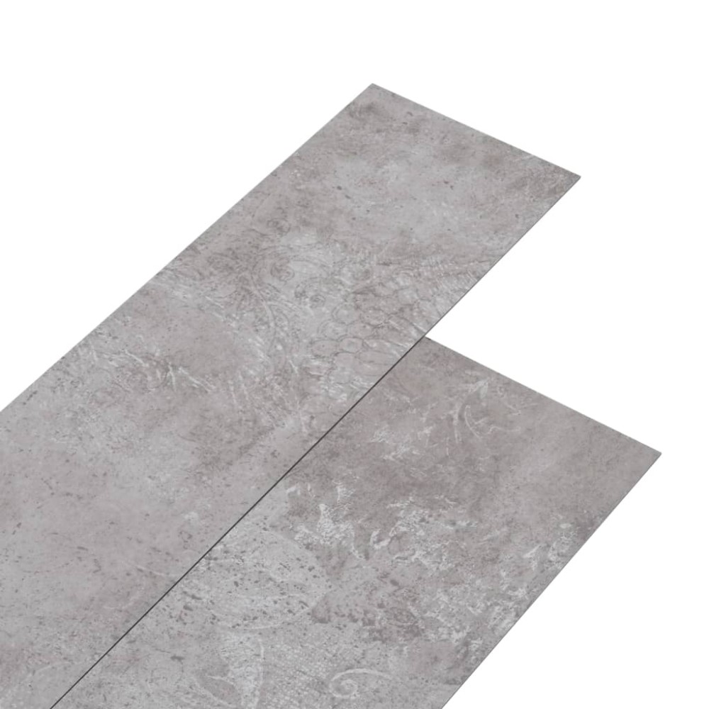 vidaXL Plăci pardoseală autoadezive, gri pământiu, 5,02 m², PVC, 2 mm