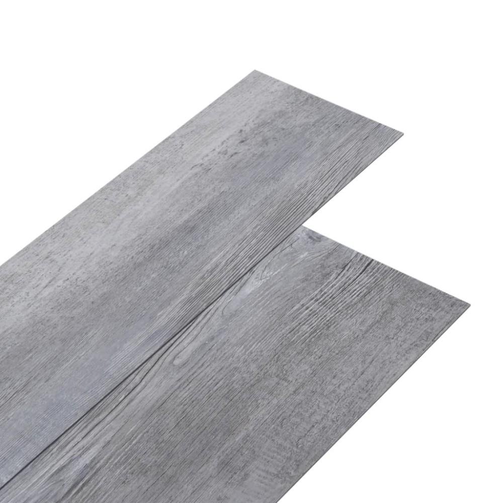 vidaXL Plăci pardoseală autoadezive gri lemn mat 5,02 m² PVC 2 mm
