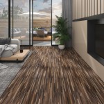 vidaXL Plăci de pardoseală autoadezive, maro dungi, 5,02 m², PVC, 2 mm vidaXL Plăci de pardoseală autoadezive, maro dungi, 5,02 m², PVC, 2 mm