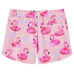 Pantaloni scurți copii cu șnur roz deschis 104 Pantaloni scurți copii cu șnur roz deschis 104