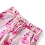 Pantaloni scurți copii cu șnur roz deschis 104 Pantaloni scurți copii cu șnur roz deschis 104