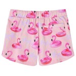 Pantaloni scurți copii cu șnur roz deschis 116 Pantaloni scurți copii cu șnur roz deschis 116