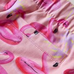 Pantaloni scurți copii cu șnur roz deschis 116 Pantaloni scurți copii cu șnur roz deschis 116