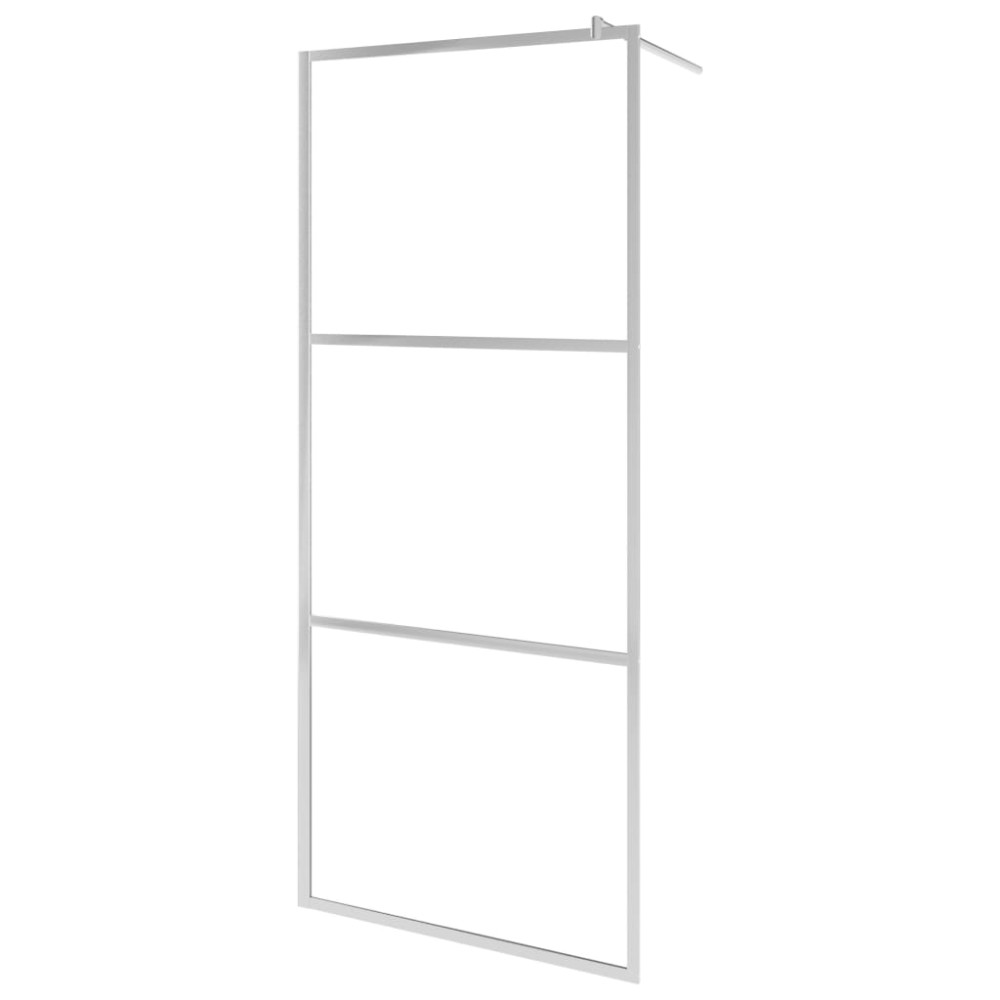 vidaXL Paravan de duș walk-in, 100 x 195 cm, sticlă ESG semi-mată