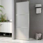 vidaXL Paravan de duș walk-in, 80 x 195 cm, sticlă ESG mată vidaXL Paravan de duș walk-in, 80 x 195 cm, sticlă ESG mată