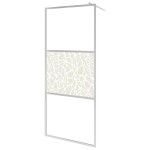 vidaXL Paravan de duș walk-in, 100 x 195 cm, sticlă ESG, model piatră vidaXL Paravan de duș walk-in, 100 x 195 cm, sticlă ESG, model piatră