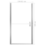 vidaXL Ușă de duș, 81 x 195 cm, sticlă securizată mată