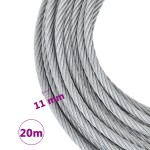 vidaXL Cablu din frânghie de sârmă 1600 kg 20 m vidaXL Cablu din frânghie de sârmă 1600 kg 20 m