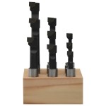 vidaXL Freze alezare 9 buc. 12 mm cu baza din lemn vidaXL Freze alezare 9 buc. 12 mm cu baza din lemn