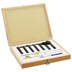 vidaXL Set unelte de strunjire indexabile, 12 piese, 8x8 mm, 70 mm vidaXL Set unelte de strunjire indexabile, 12 piese, 8x8 mm, 70 mm