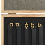 vidaXL Set unelte de strunjire indexabile, 12 piese, 12 x 12 mm, 80 mm vidaXL Set unelte de strunjire indexabile, 12 piese, 12 x 12 mm, 80 mm