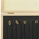 vidaXL Set unelte de strunjire indexabile, 12 piese, 16x16 mm, 100 mm vidaXL Set unelte de strunjire indexabile, 12 piese, 16x16 mm, 100 mm