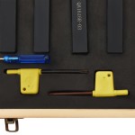 vidaXL Set unelte de strunjire indexabile, 12 piese, 16x16 mm, 100 mm vidaXL Set unelte de strunjire indexabile, 12 piese, 16x16 mm, 100 mm