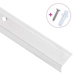 vidaXL Profile trepte în formă de L, 15 buc, argintiu, 90 cm, aluminiu vidaXL Profile trepte în formă de L, 15 buc, argintiu, 90 cm, aluminiu