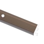 vidaXL Profile trepte în formă de L, 5 buc., maro, 90 cm, aluminiu vidaXL Profile trepte în formă de L, 5 buc., maro, 90 cm, aluminiu
