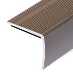 vidaXL Profile trepte în formă de L, 15 buc., maro, 90 cm, aluminiu vidaXL Profile trepte în formă de L, 15 buc., maro, 90 cm, aluminiu