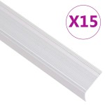 vidaXL Profile trepte formă L, 15 buc, argintiu, 100 cm, aluminiu vidaXL Profile trepte formă L, 15 buc, argintiu, 100 cm, aluminiu