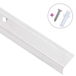vidaXL Profile trepte în formă de L, 5 buc, argintiu, 100 cm, aluminiu vidaXL Profile trepte în formă de L, 5 buc, argintiu, 100 cm, aluminiu