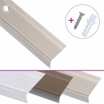 vidaXL Profile trepte în formă de L, 15 buc. șampanie 100 cm aluminiu vidaXL Profile trepte în formă de L, 15 buc. șampanie 100 cm aluminiu