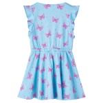Rochie de copii cu nasturi fără mâneci, albastru 104