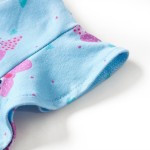 Rochie de copii cu nasturi fără mâneci, albastru 104