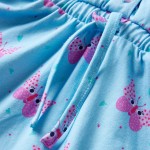 Rochie de copii cu nasturi fără mâneci, albastru 128