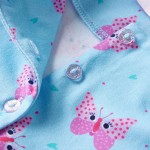 Rochie de copii cu nasturi fără mâneci, albastru 140