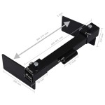vidaXL Adaptor plug de zăpadă pentru mașina de tuns iarba, negru vidaXL Adaptor plug de zăpadă pentru mașina de tuns iarba, negru