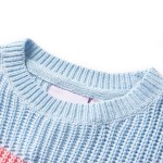 Pulover pentru copii tricotat, albastru, 104