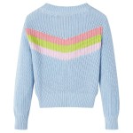 Pulover pentru copii tricotat, albastru, 128