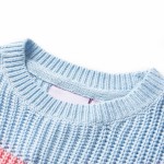 Pulover pentru copii tricotat, albastru, 140