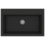 vidaXL Chiuvetă bucătărie neagră 790x500x193 mm granit vidaXL Chiuvetă bucătărie neagră 790x500x193 mm granit