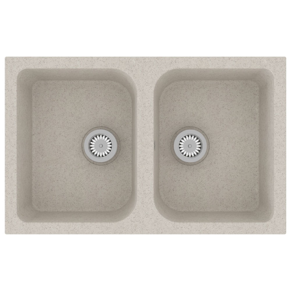 vidaXL Chiuveta de bucătărie Bej 760x480x184 mm Granit