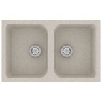 vidaXL Chiuveta de bucătărie Bej 760x480x184 mm Granit vidaXL Chiuveta de bucătărie Bej 760x480x184 mm Granit