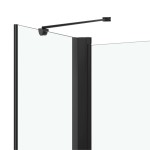 vidaXL Cabină de duș dublu-pliabilă, negru, 120x68x130 cm, ESG vidaXL Cabină de duș dublu-pliabilă, negru, 120x68x130 cm, ESG