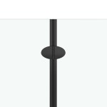 vidaXL Cabină de duș pliabilă, 3 panouri, negru, 130 x 138 cm, ESG vidaXL Cabină de duș pliabilă, 3 panouri, negru, 130 x 138 cm, ESG