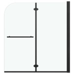 vidaXL Cabină de duș pliabilă, 2 panouri, 120 x 140 cm, ESG vidaXL Cabină de duș pliabilă, 2 panouri, 120 x 140 cm, ESG