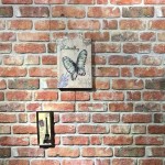 vidaXL Panouri de perete 3D, model cărămidă, roșu, 10 buc., EPS