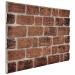 vidaXL Panouri de perete 3D, model cărămidă, maro închis, 10 buc., EPS vidaXL Panouri de perete 3D, model cărămidă, maro închis, 10 buc., EPS