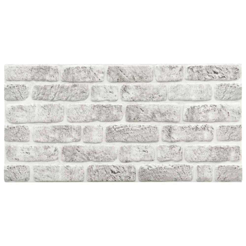 vidaXL Panouri de perete 3D, model cărămidă, gri deschis, 10 buc., EPS