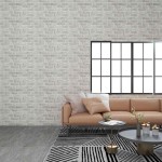 vidaXL Panouri de perete 3D, model cărămidă, gri deschis, 10 buc., EPS