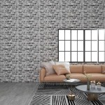 vidaXL Panouri de perete 3D, model cărămidă, gri închis, 10 buc., EPS vidaXL Panouri de perete 3D, model cărămidă, gri închis, 10 buc., EPS