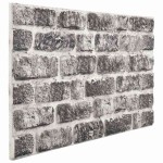 vidaXL Panouri de perete 3D, model cărămidă, gri închis, 10 buc., EPS vidaXL Panouri de perete 3D, model cărămidă, gri închis, 10 buc., EPS