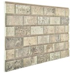 vidaXL Panouri de perete 3D, model cărămidă, nisipiu, 10 buc., EPS
