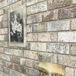 vidaXL Panouri de perete 3D, model cărămidă, nisipiu, 10 buc., EPS