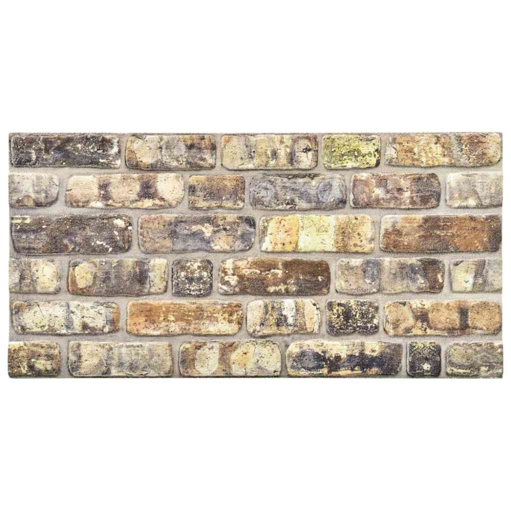 vidaXL Panouri de perete 3D, model cărămidă, multicolor, 10 buc., EPS